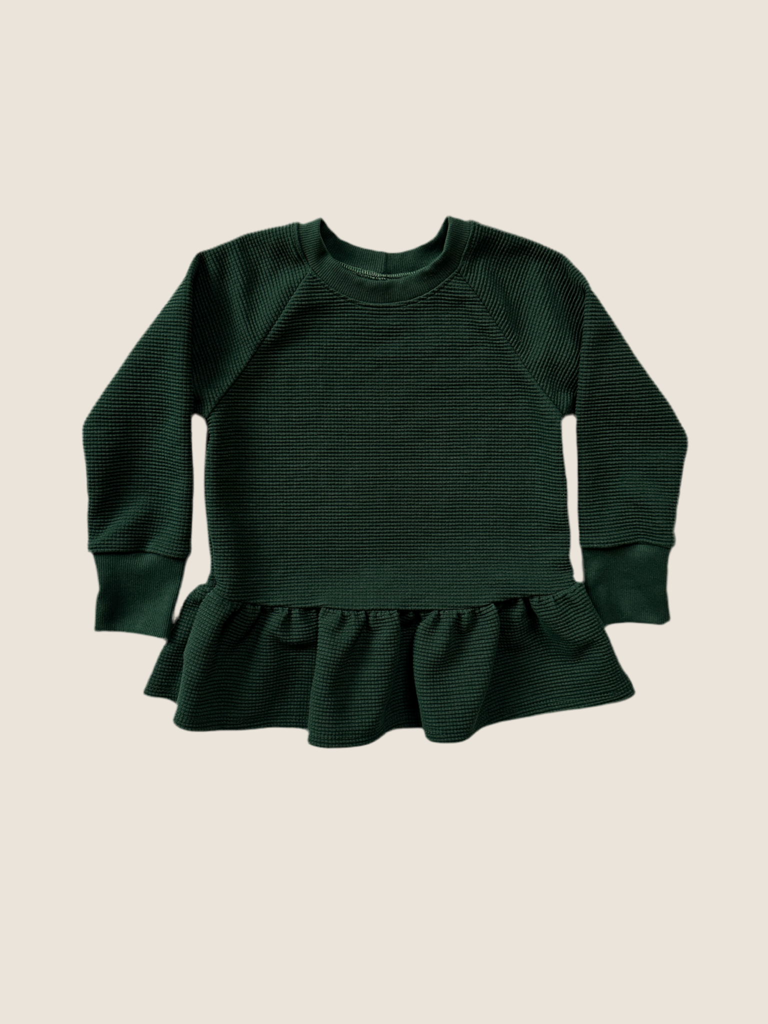 Peplum sweater - Pine (pre-order)