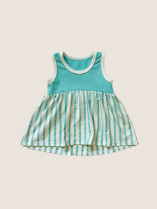 Peplum tank - Caribbean stripe