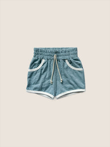 Retro shorts - sky blue (SLUB)